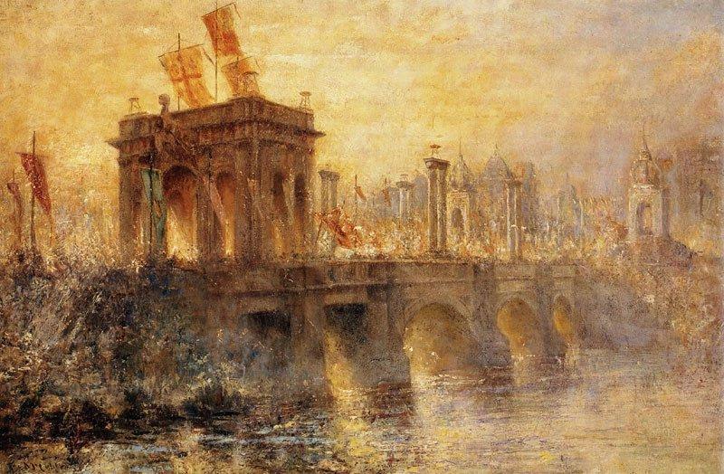 Frederick Mccubbin Princes Bridge Spain oil painting art